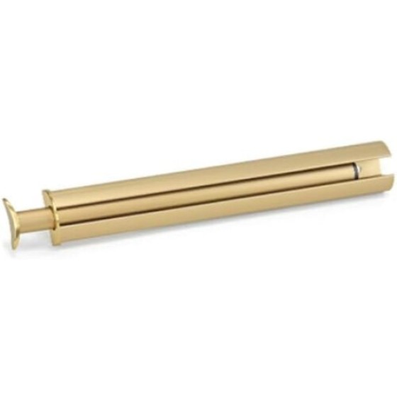 TAG Hardware Premium 14-18 inch Extendable Pull-Out Wardrobe Rod, Matte Gold